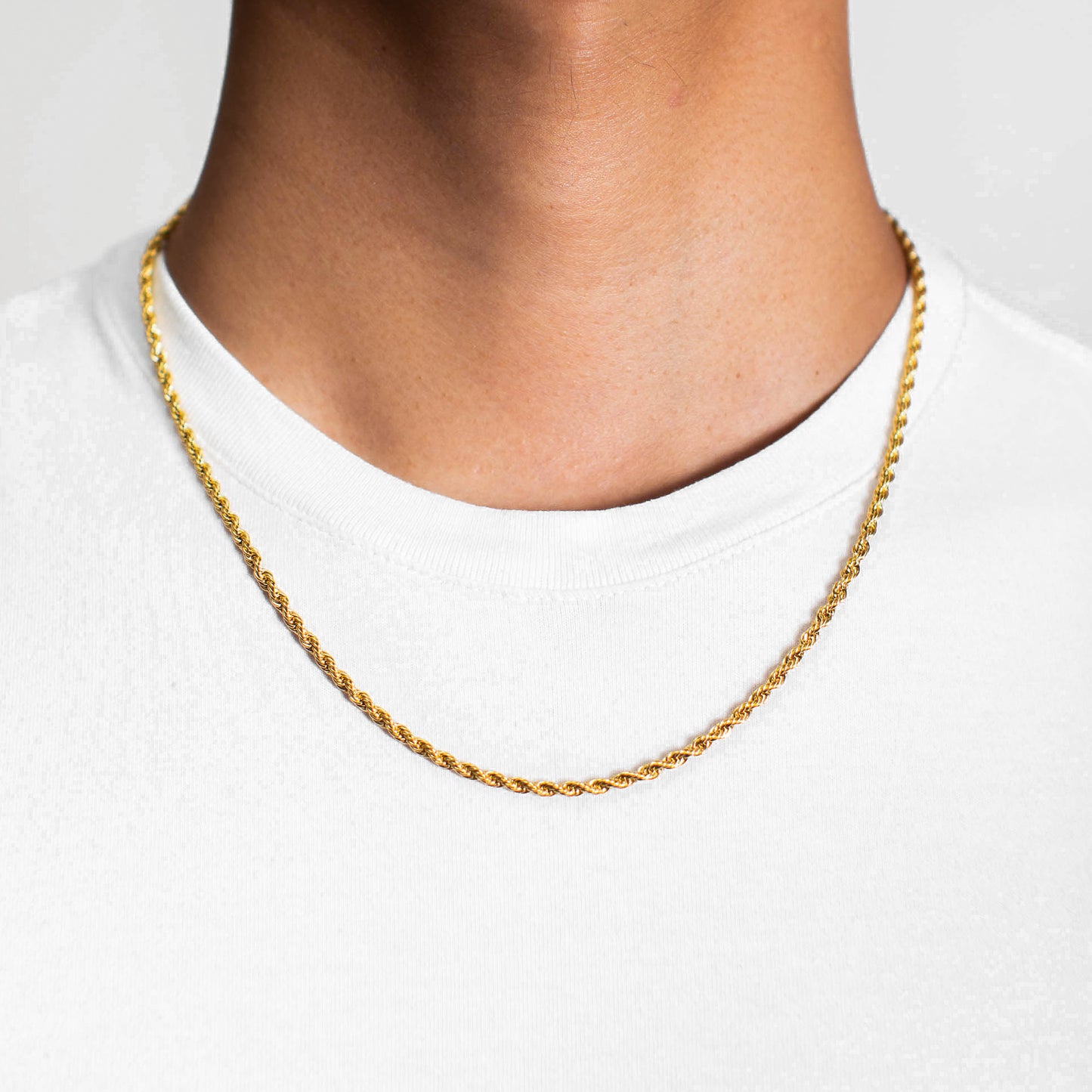 3mm Rope Chain - 18K Gold